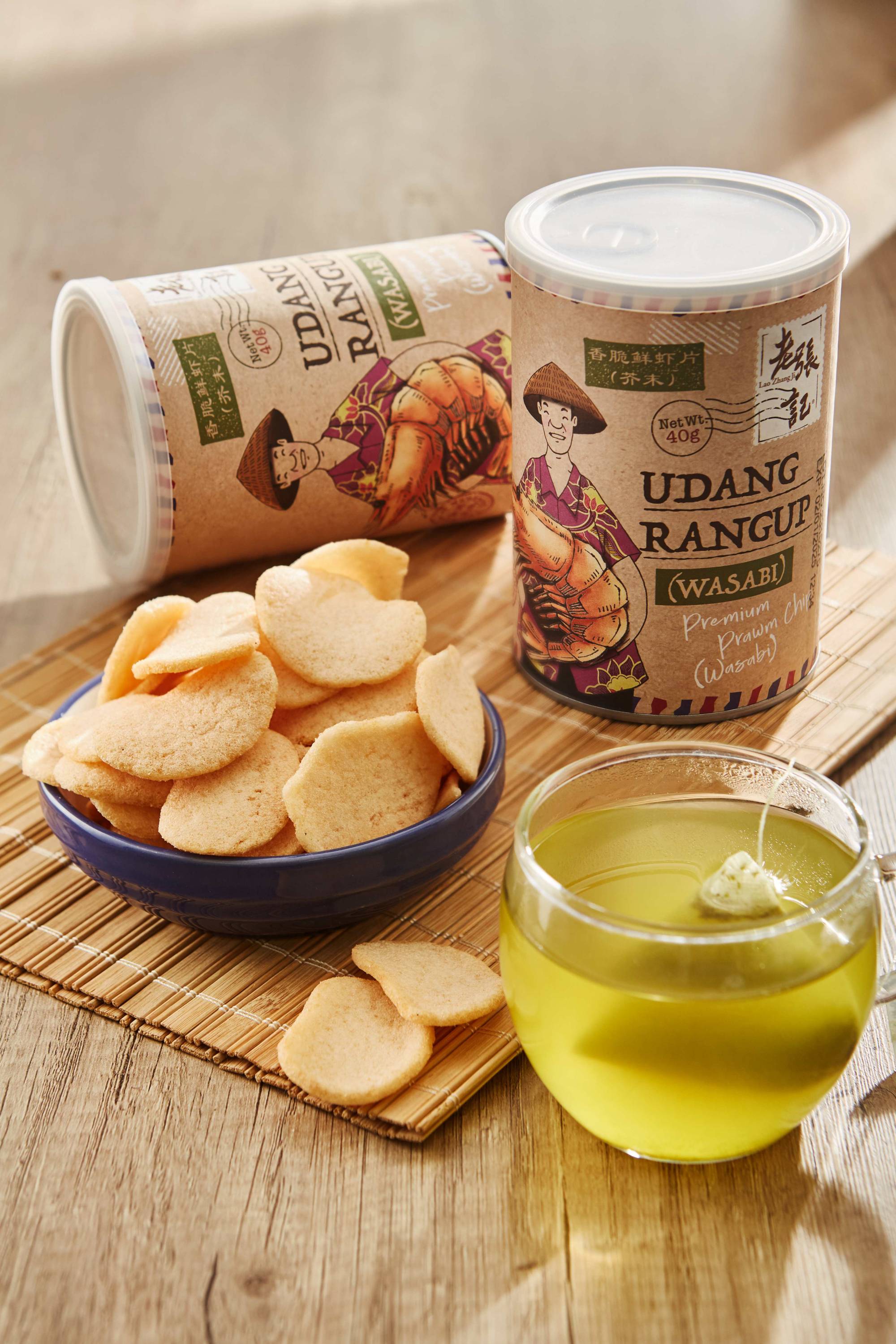 香脆鲜虾片(芥末) LZJ WASABI PRAWN CHIPS 95G